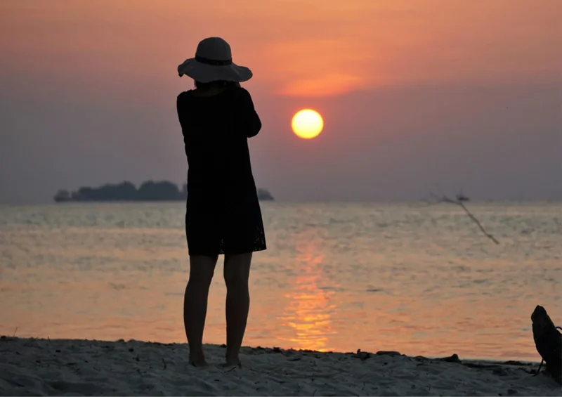 Strandabschnitt Sunset Beach auf Karimunjawa
